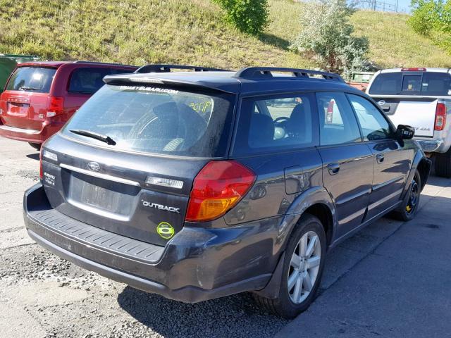 4S4BP62C977324611 - 2007 SUBARU OUTBACK OU CHARCOAL photo 4