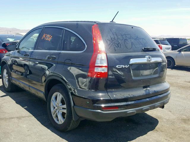 5J6RE4H73AL028791 - 2010 HONDA CR-V EXL BLACK photo 3