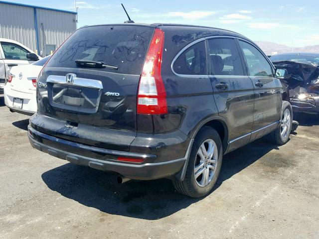 5J6RE4H73AL028791 - 2010 HONDA CR-V EXL BLACK photo 4