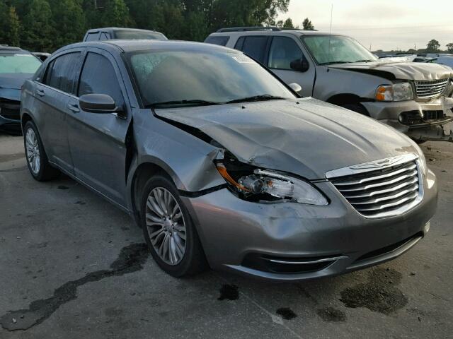 1C3CCBAB8CN256947 - 2012 CHRYSLER 200 LX GRAY photo 1