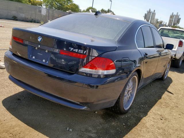 WBAGL63474DP68853 - 2004 BMW 745 I BLACK photo 4