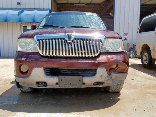 5LMFU27R03LJ49129 - 2003 LINCOLN NAVIGATOR ბურგუნდია ფოტო 9