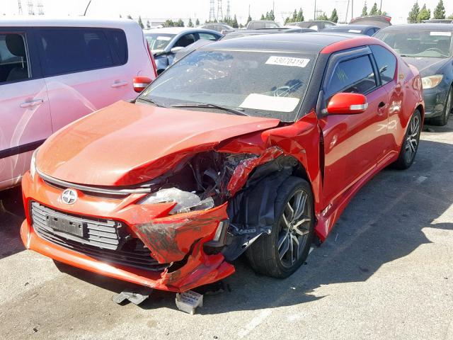 JTKJF5C72E3074057 - 2014 TOYOTA SCION TC წითელი ფოტო 2