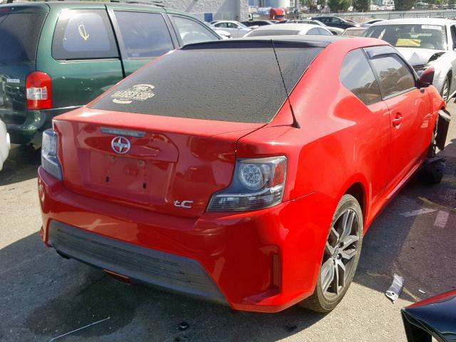JTKJF5C72E3074057 - 2014 TOYOTA SCION TC წითელი ფოტო 4