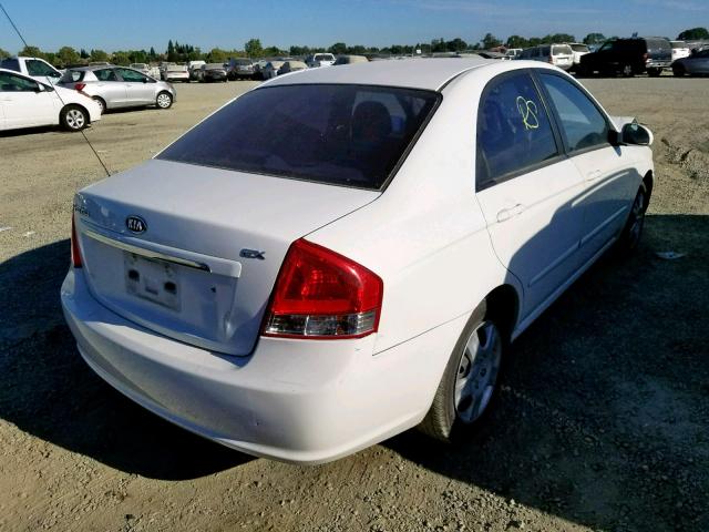 KNAFE222495663851 - 2009 KIA SPECTRA EX WHITE photo 4