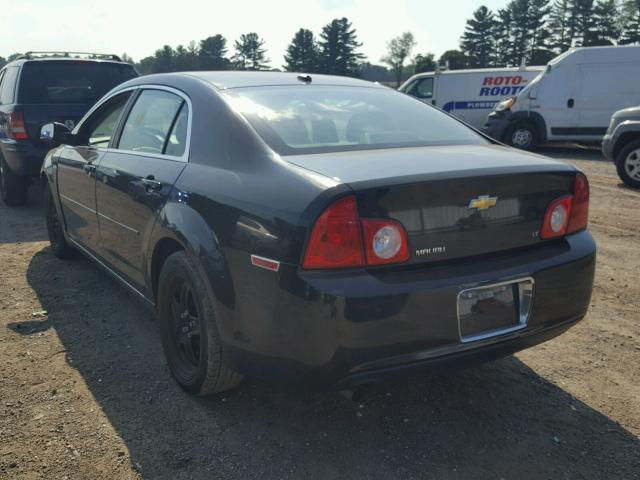 1G1ZH57B094136969 - 2009 CHEVROLET MALIBU 1LT BLACK photo 3