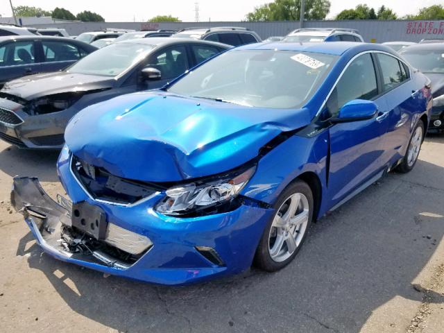 1G1RA6S53HU150729 - 2017 CHEVROLET VOLT LT BLUE photo 2