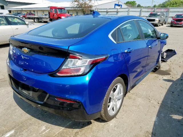 1G1RA6S53HU150729 - 2017 CHEVROLET VOLT LT BLUE photo 4