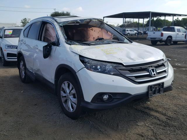 5J6RM3H74EL000825 - 2014 HONDA CR-V EXL WHITE photo 1