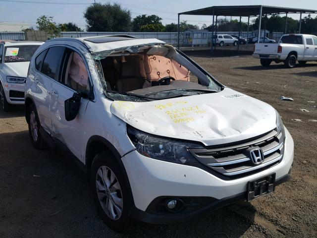 5J6RM3H74EL000825 - 2014 HONDA CR-V EXL WHITE photo 9