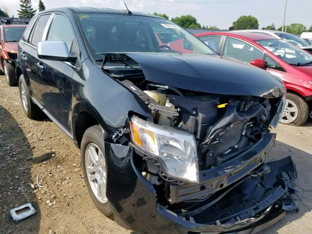 2FMDK48CX8BA10378 - 2008 FORD EDGE SEL BLACK photo 1