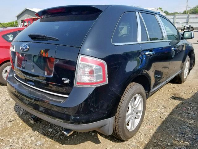 2FMDK48CX8BA10378 - 2008 FORD EDGE SEL BLACK photo 4