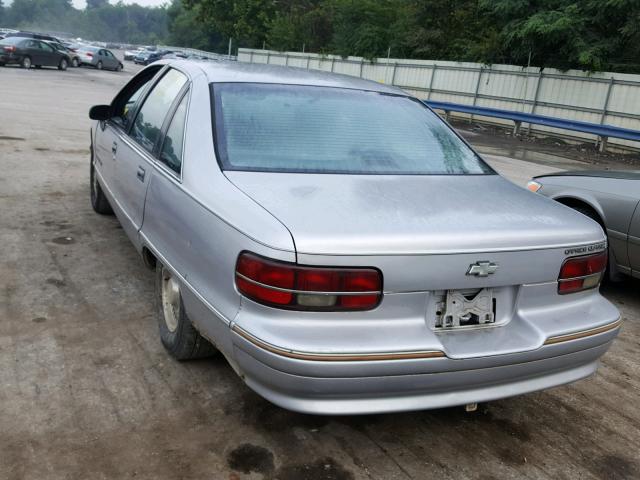 1G1BN53E0MW204680 - 1991 CHEVROLET CAPRICE CL SILVER photo 3