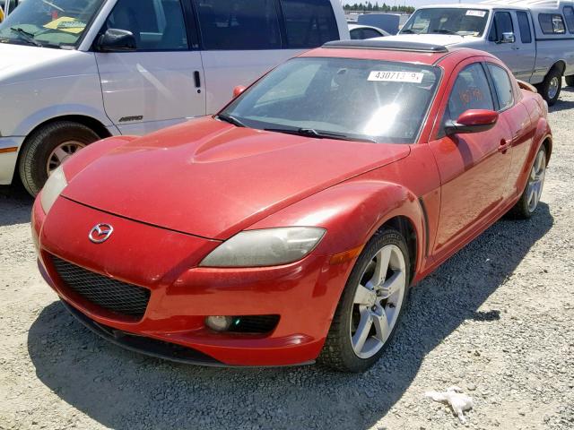 JM1FE17NX40140484 - 2004 MAZDA RX8 RED photo 2