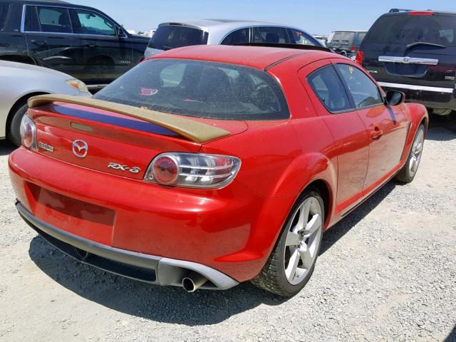 JM1FE17NX40140484 - 2004 MAZDA RX8 RED photo 4