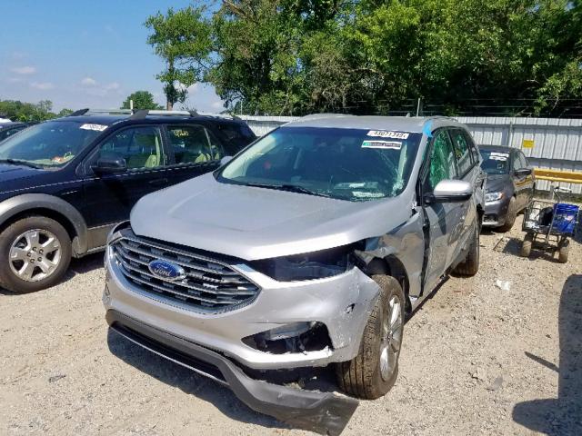 2FMPK3K97KBB42784 - 2019 FORD EDGE TITAN SILVER photo 2