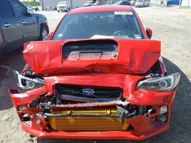 JF1VA1B68G9814984 - 2016 SUBARU WRX RED photo 7