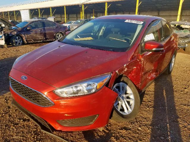 1FADP3F22JL271025 - 2018 FORD FOCUS SE RED photo 2