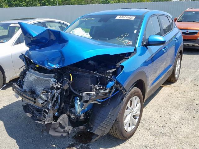 KM8J2CA42KU950174 - 2019 HYUNDAI TUCSON SE BLUE photo 2