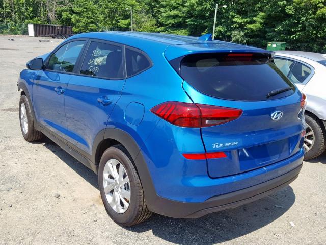 KM8J2CA42KU950174 - 2019 HYUNDAI TUCSON SE BLUE photo 3