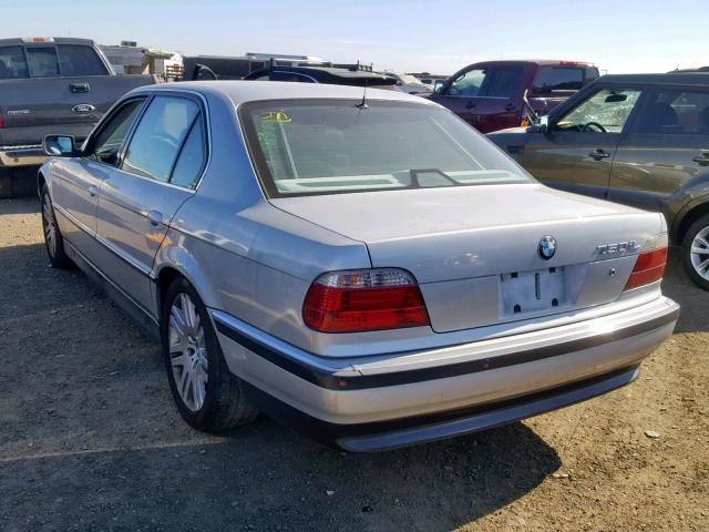 WBAGK2322WDH69084 - 1998 BMW 750 IL SILVER photo 3