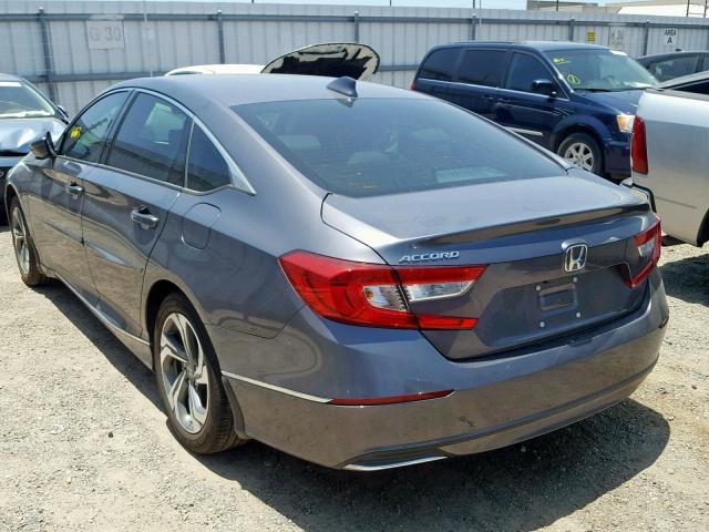 1HGCV1F52JA204769 - 2018 HONDA ACCORD EXL CHARCOAL photo 3