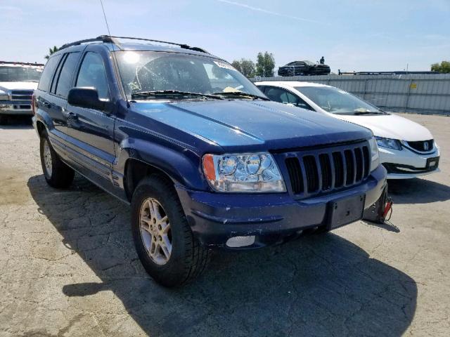 1J4G258S5YC384390 - 2000 JEEP GRAND CHER BLUE photo 1