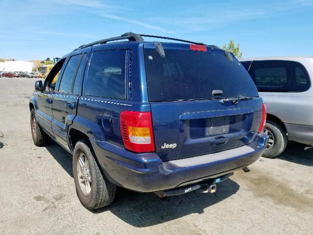 1J4G258S5YC384390 - 2000 JEEP GRAND CHER BLUE photo 3