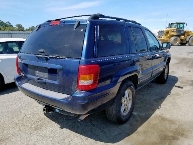 1J4G258S5YC384390 - 2000 JEEP GRAND CHER BLUE photo 4