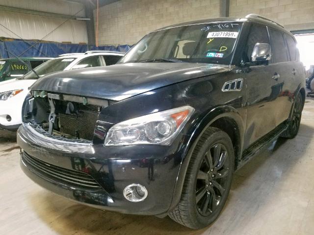 JN8AZ2NE8B9007162 - 2011 INFINITI QX56 BLACK photo 2