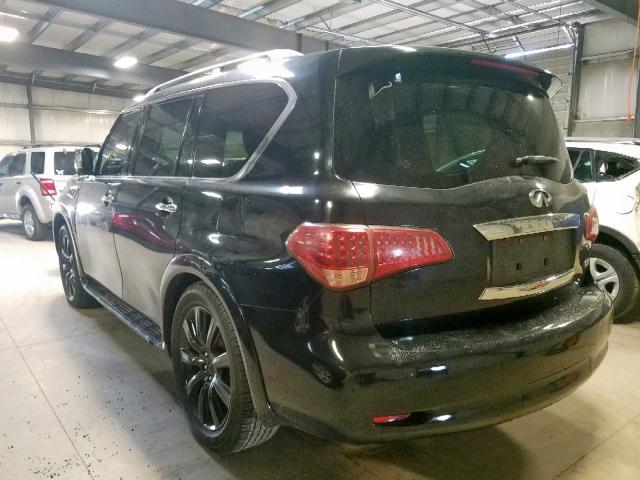 JN8AZ2NE8B9007162 - 2011 INFINITI QX56 BLACK photo 3