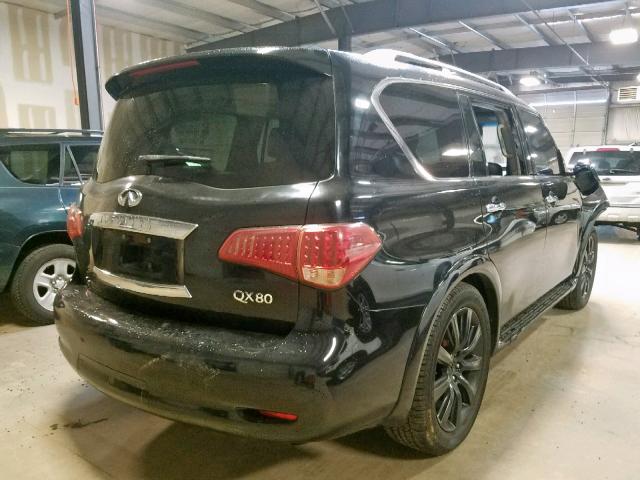 JN8AZ2NE8B9007162 - 2011 INFINITI QX56 BLACK photo 4