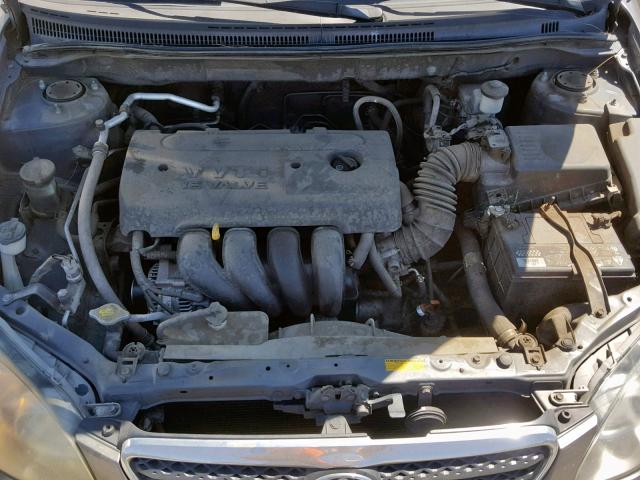 LNXBR32E36Z721189 - 2006 TOYOTA COROLLA GRAY photo 7