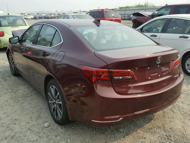 19UUB3F75FA008021 - 2015 ACURA TLX ADVANC 勃艮第红 照片 3