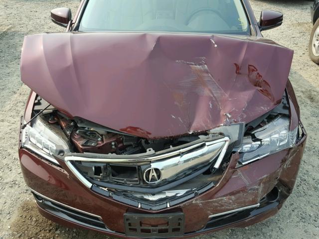 19UUB3F75FA008021 - 2015 ACURA TLX ADVANC BURGUNDY photo 7