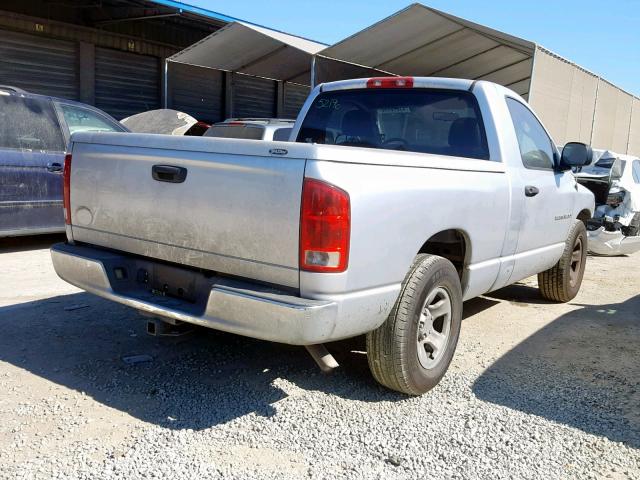 1D7HA16N53J564286 - 2003 DODGE RAM 1500 S SILVER photo 4