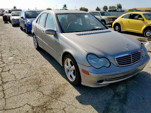 WDBRF40JX4F519144 - 2004 MERCEDES-BENZ C 230K SPO GRAY photo 1