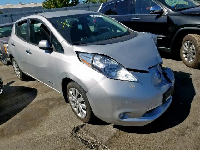 1N4AZ0CP0FC302811 - 2015 NISSAN LEAF S SILVER photo 1