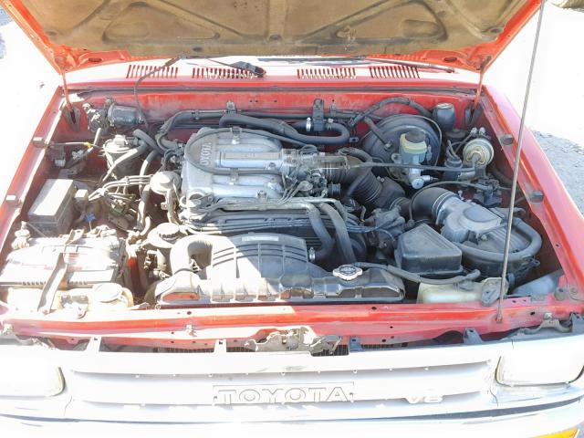 JT4VN93G0M5020696 - 1991 TOYOTA PICKUP 1/2 RED photo 7