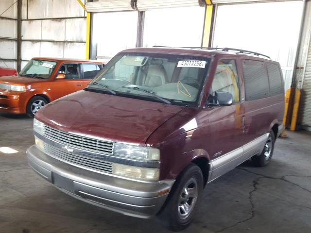 1GNDM19X72B115012 - 2002 CHEVROLET ASTRO MAROON photo 2