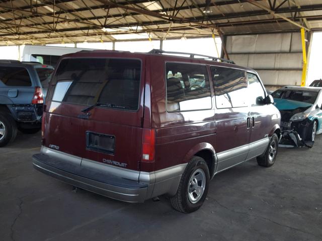 1GNDM19X72B115012 - 2002 CHEVROLET ASTRO MAROON photo 4