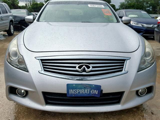 JN1CV6AR5BM352679 - 2011 INFINITI G37 SILVER photo 9