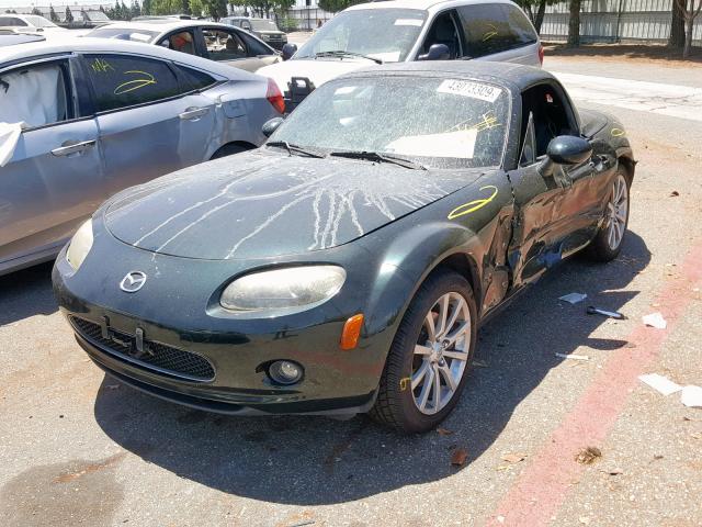 JM1NC26F970135492 - 2007 MAZDA MX-5 MIATA GREEN photo 2