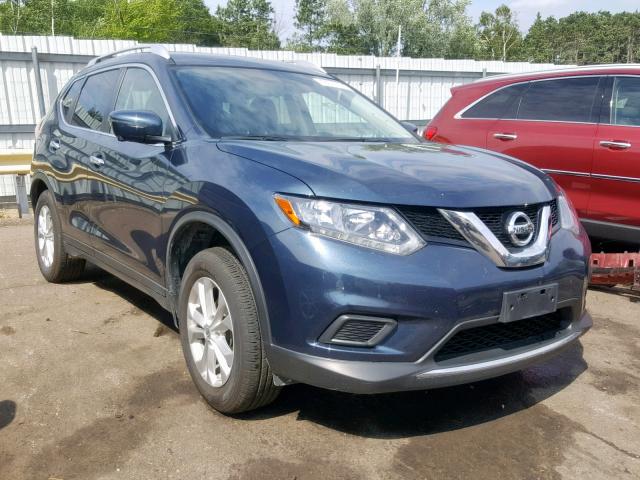 KNMAT2MVXGP661873 - 2016 NISSAN ROGUE S ლურჯი ფოტო 1
