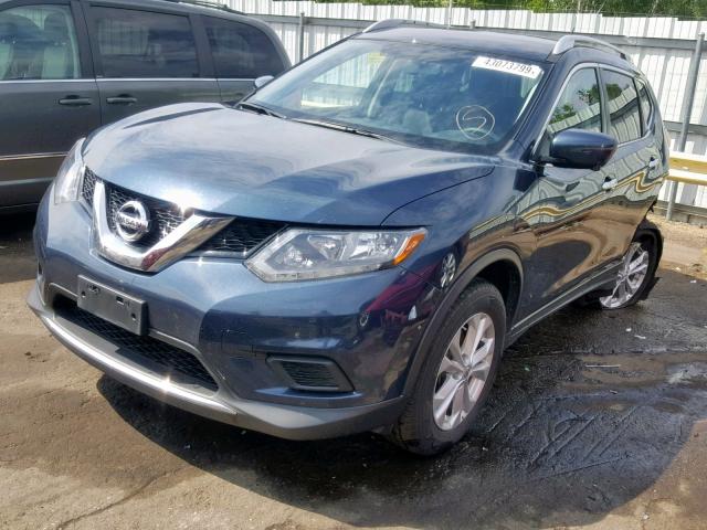 KNMAT2MVXGP661873 - 2016 NISSAN ROGUE S ლურჯი ფოტო 2
