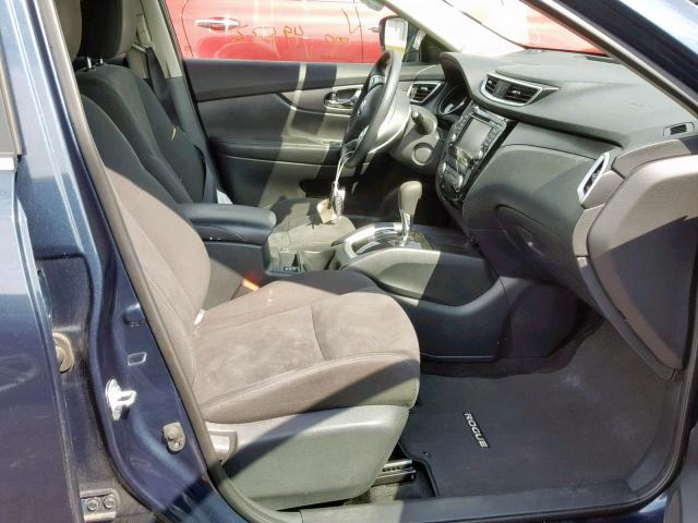 KNMAT2MVXGP661873 - 2016 NISSAN ROGUE S ლურჯი ფოტო 5