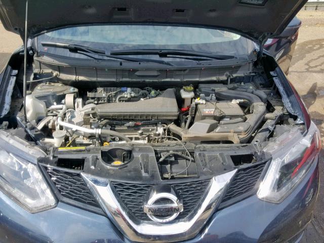 KNMAT2MVXGP661873 - 2016 NISSAN ROGUE S ლურჯი ფოტო 7