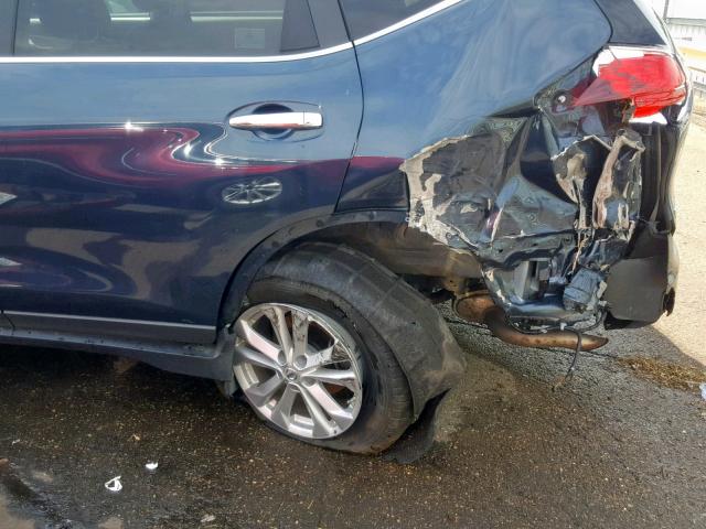 KNMAT2MVXGP661873 - 2016 NISSAN ROGUE S ლურჯი ფოტო 9