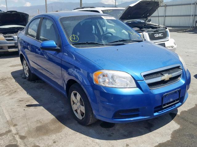 KL1TD5DE8AB110795 - 2010 CHEVROLET AVEO LS BLUE photo 1