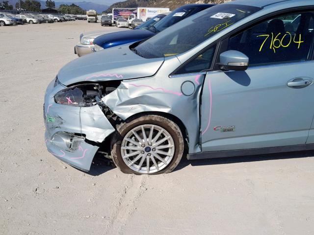 1FADP5CU7EL514237 - 2014 FORD C-MAX PREM GREEN photo 9